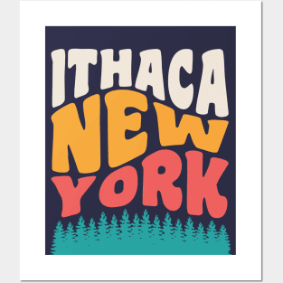 Ithaca New York State Parks Hiking Camping Posters and Art